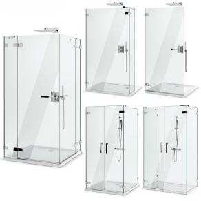 现代玻璃淋浴房 花洒 玻璃门